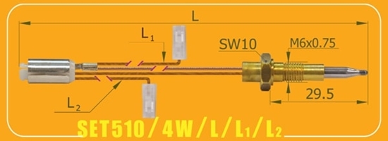 تصویر ترموکوپل اجاق گاز | SET510/4W