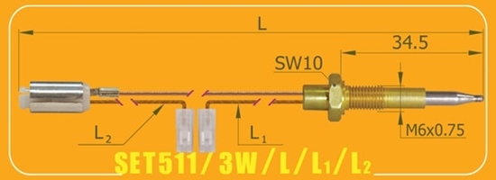 Picture of Gas Stove Thermocouple | SET511/3W